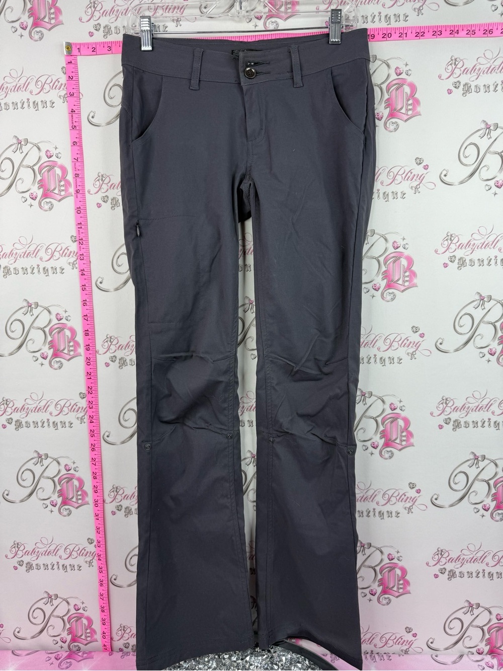 Prana pants cargo style Women's Gray Boot Cut Stretch Pants
